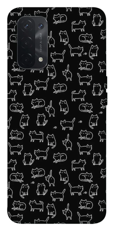 Чохол на Oppo A54 5G / A74 5G Black Cats фото 1 Чохол на Oppo A54 5G / A74 5G Black Cats фото 1 з 1