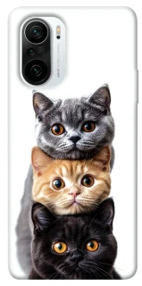 Чохол на Xiaomi Redmi K40 / K40 Pro / K40 Pro+ / Poco F3 Гарні котики фото 1 з 1