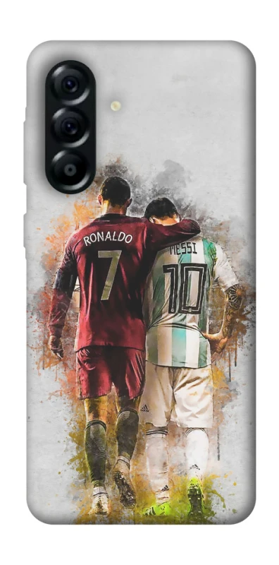 Чехол на Samsung Galaxy A57 5G Ronaldo и Messi фото 1 из 1