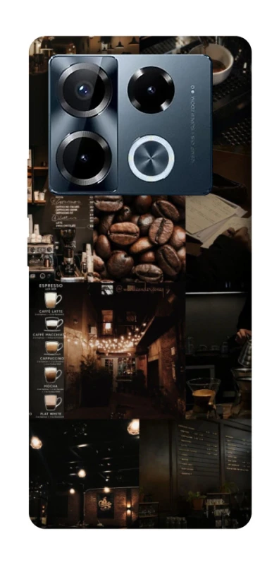 Чохол на Infinix Note 40 Pro 4G Coffee collage ver.1 фото 1 з 1
