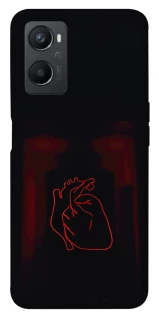 Чехол на Oppo A96 Красное сердце фото 1 из 1