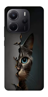 Чехол на Xiaomi Redmi Note 14 5G Кот-подглядыватель v2 фото 1 из 1