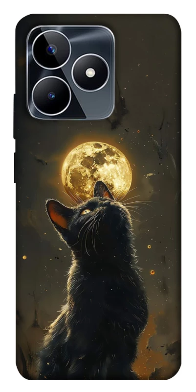 Чохол на Realme C53 Кіт під місяцем v2 фото 1 з 1