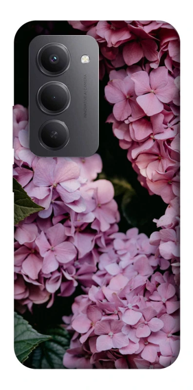 Чехол на Xiaomi Redmi 15 (Global) Розовые гартензии фото 1 из 1