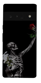 Чехол на Google Pixel 6 Pro Skeleton vs Rose фото 1 из 1