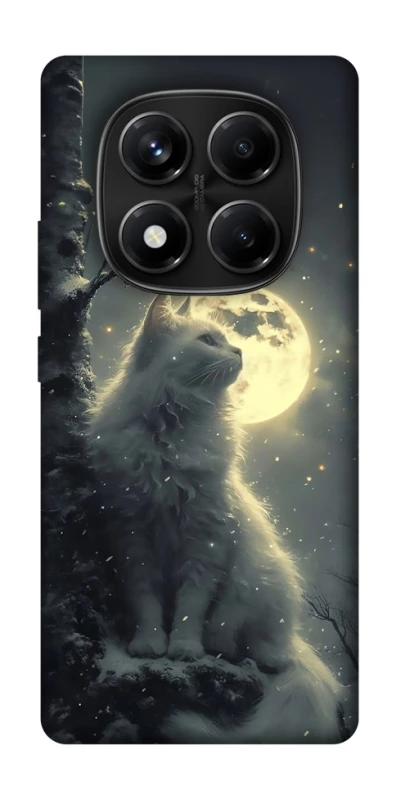 Чохол на Xiaomi Redmi Note 14 Pro 4G Кіт під місяцем фото 1 з 1