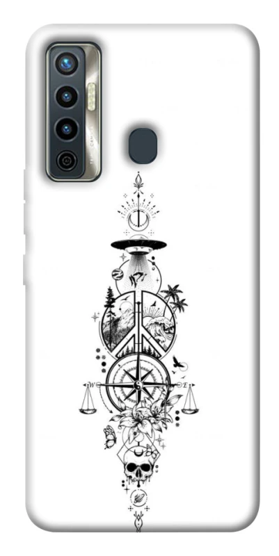Чехол на TECNO Camon 17 Tattoo ver.7 фото 1 из 1