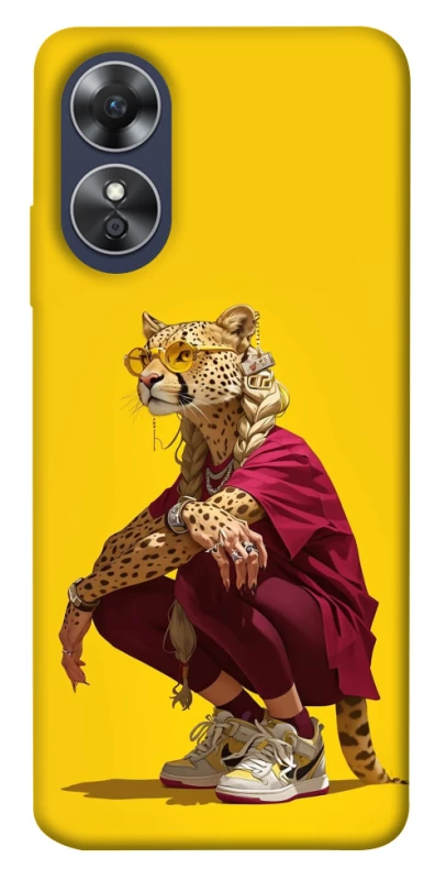 Чехол на Oppo A17 Ягуар фото 1 из 1