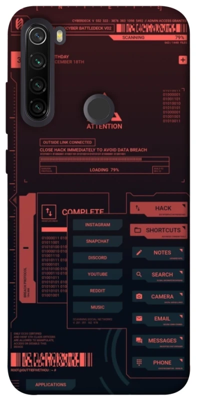 Чохол на Xiaomi Redmi Note 8T Attention фото 1 з 1