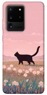 Чехол на Samsung Galaxy S20 Ultra cat on a field фото 1 из 1