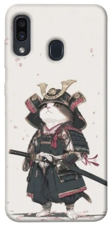 Чохол на Samsung Galaxy A20 / A30 Samurai Cat Warrior фото 1 з 1