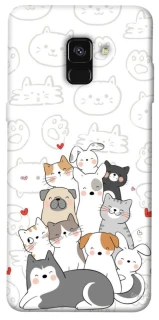 Чохол на Samsung A530 Galaxy A8 (2018) Funny Pets фото 1 з 1