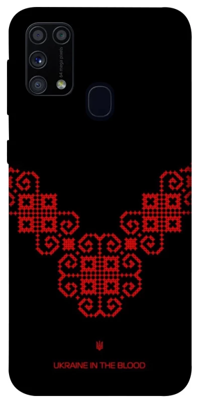 Чохол на Samsung Galaxy M31 Чорно-червона вишиванка фото 1 з 1