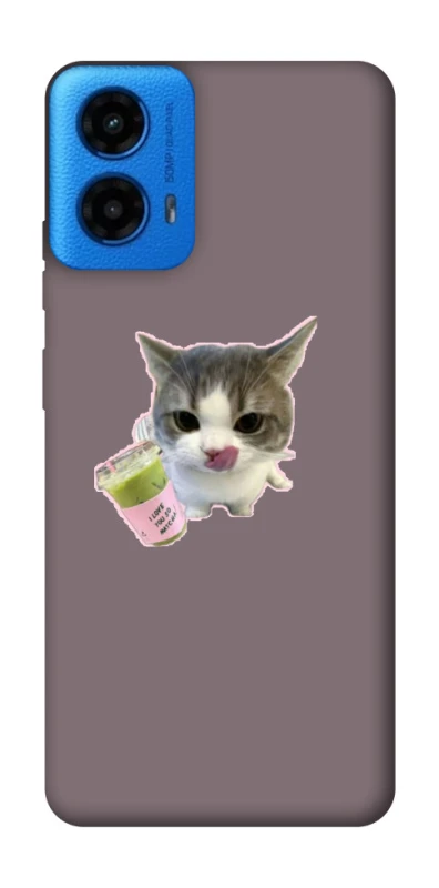 Чохол на Motorola Moto G45 cat matcha фото 1 з 1