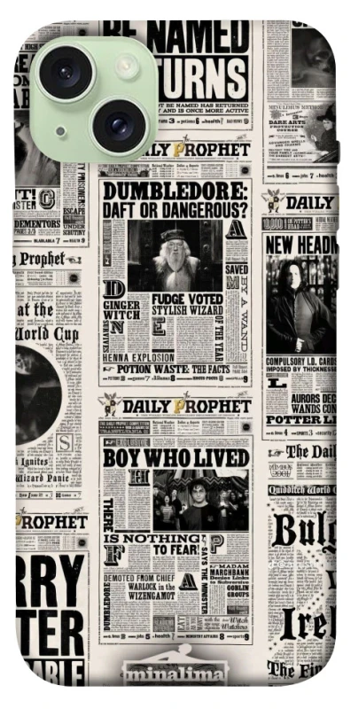 Чохол на Apple iPhone 15 Plus (6.7") Harry Potter newspaper фото 1 з 1
