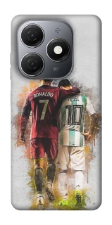 Чехол на TECNO Spark 20 Ronaldo и Messi фото 1 из 1