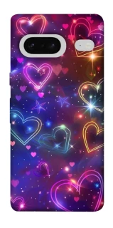 Чохол на Google Pixel 7 Drawn hearts фото 1 з 1