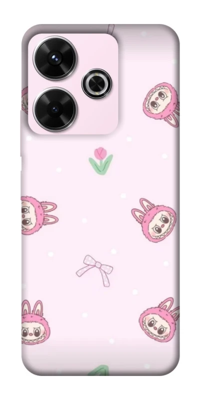 Чохол на Xiaomi Poco M6 4G Labubu Flower фото 1 з 1