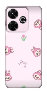 Чохол на Xiaomi Poco M6 4G Labubu Flower фото 1 з 1