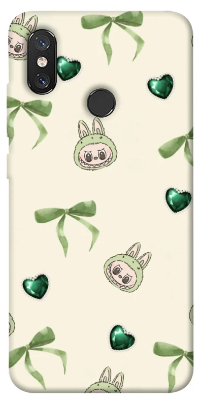Чохол на Xiaomi Mi 8 Labubu Green Heart фото 1 з 1