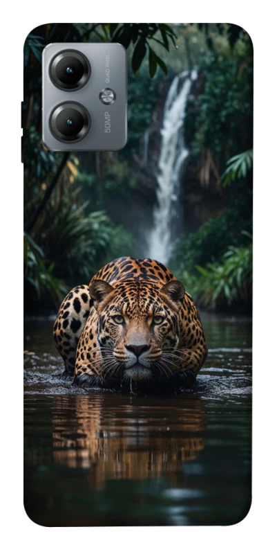 Чохол на Motorola Moto G14 Leopard in water фото 1 з 1