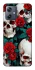 Чохол на Motorola Moto G54 skull and rose фото 1 Чохол на Motorola Moto G54 skull and rose фото 1 з 1