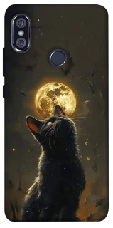 Чохол на Xiaomi Redmi Note 5 Pro / Note 5 (AI Dual Camera) Кіт під місяцем v2 фото 1 з 1