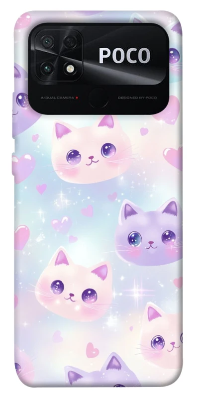 Чехол на Xiaomi Poco C40 Funny Kittens ver.4 фото 1 из 1