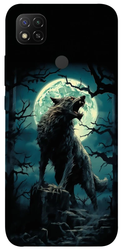 Чехол на Xiaomi Redmi 9C Волк под луной фото 1 из 1