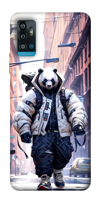 Чехол на ZTE Blade A71 Панда курьер фото 1 из 1