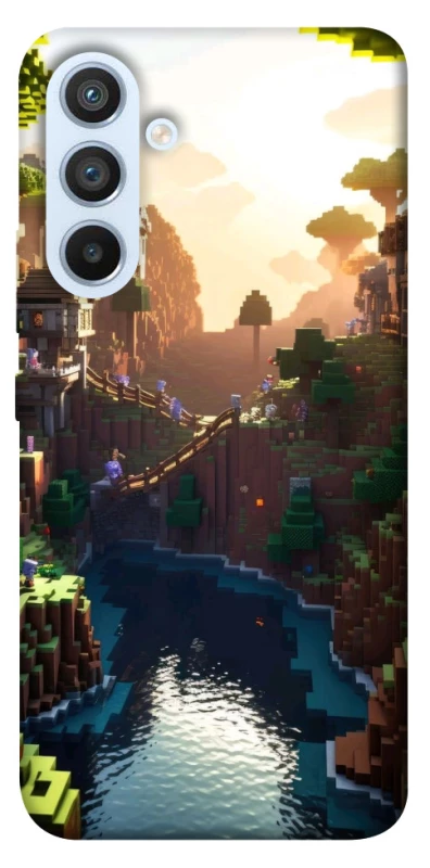 Чохол на Samsung Galaxy A54 5G Minecraft sunset фото 1 з 1