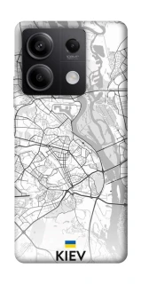 Чехол на Xiaomi Redmi Note 13 5G Kiev white map фото 1 из 1