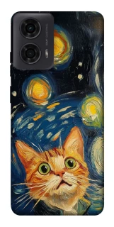 Чехол на Motorola Moto G04 paint cat фото 1 из 1