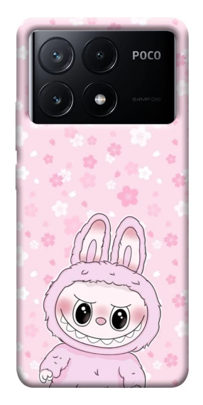Чехол на Xiaomi Poco X6 Pink Labubu фото 1 из 1