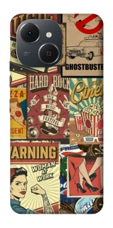 Чехол на TECNO Spark 40C Retro collage ver.2 фото 1 из 1