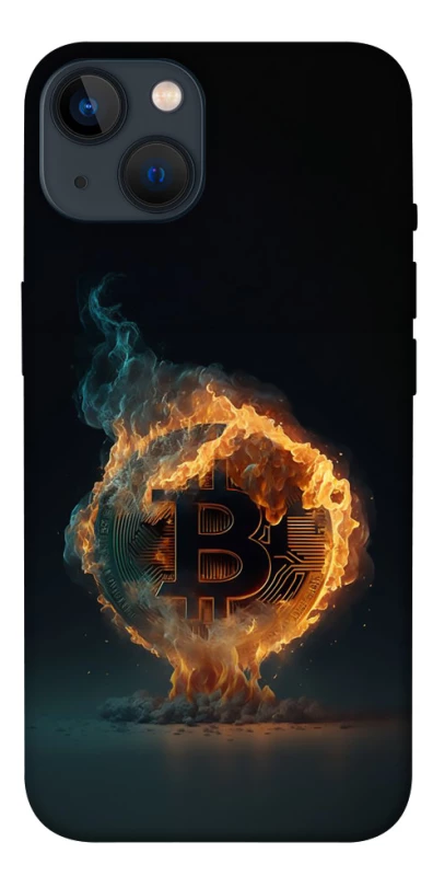 Чехол на Apple iPhone 13 (6.1") Fire Bitcoin фото 1 из 1