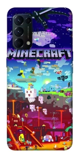 Чехол на Oppo Reno 5 4G Minecraft world фото 1 из 1