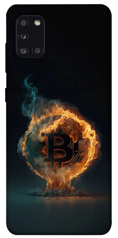 Чохол на Samsung Galaxy A31 Fire Bitcoin фото 1 з 1