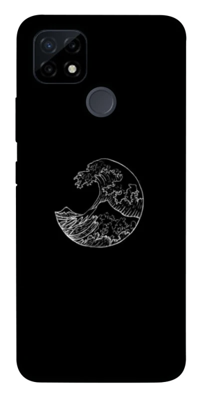 Чехол на Realme C12 Black tsunami фото 1 из 1