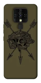Чохол на TECNO Camon 16 SE Mil skull фото 1 з 1
