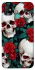 Чохол на TECNO POP 5 skull and rose фото 1 з 1
