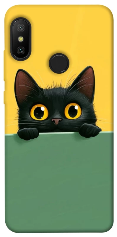 Чохол на Xiaomi Mi A2 Lite / Xiaomi Redmi 6 Pro Black cat v2 фото 1 з 1