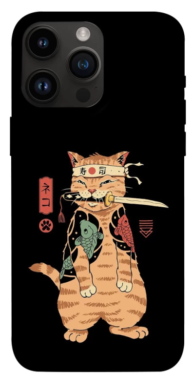 Чехол на Apple iPhone 14 Pro Max (6.7") Кот-самурай фото 1 из 1