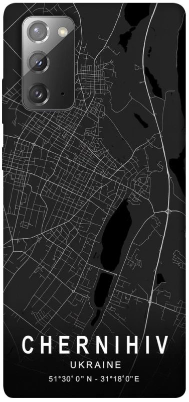 Чохол на Samsung Galaxy Note 20 Chernihiv map фото 1 з 1