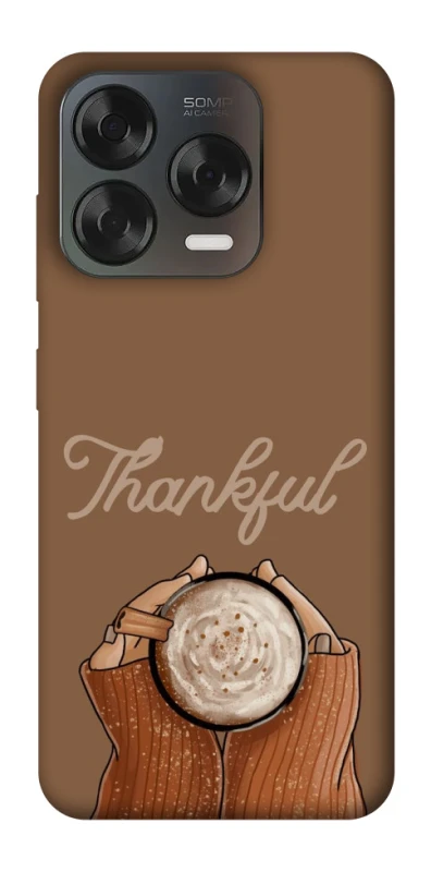 Чехол на ZTE Blade V70 Design Thankful coffee фото 1 из 2