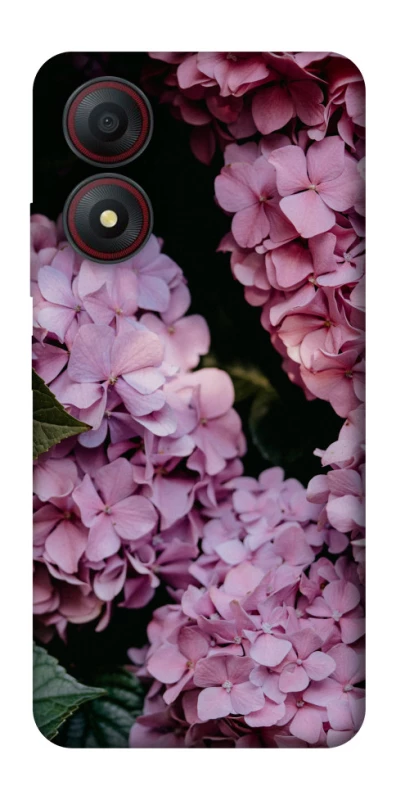 Чехол на ZTE Blade A34 4G Розовые гартензии фото 1 из 1