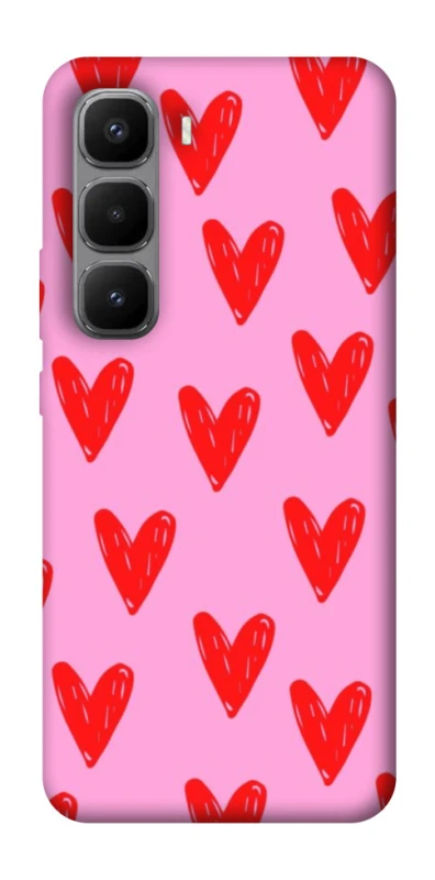 Чохол на Infinix Hot 60 Pro+ Red hearts 2 фото 1 з 1