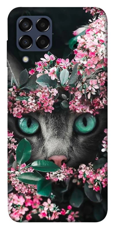 Чехол на Samsung Galaxy M33 5G Кот в цветах фото 1 из 1
