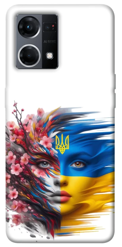 Чохол на Oppo Reno 7 4G Flowering Ukraine фото 1 з 1