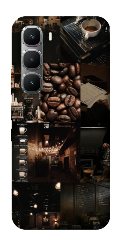 Чохол на Infinix Hot 60 Pro Coffee collage ver.1 фото 1 з 1